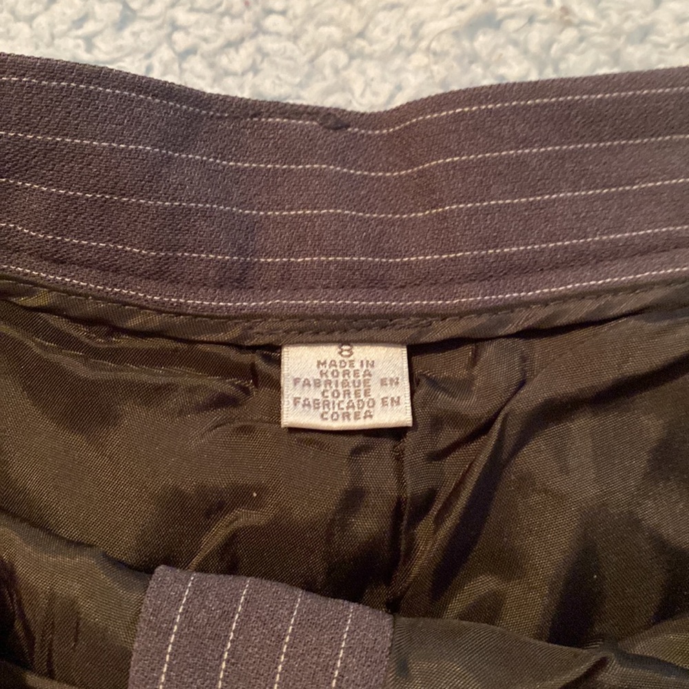 Petite Sophisticate Pin Stripe Pant Suit - Picture 8 of 10